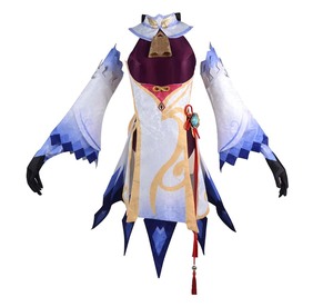Disfraz de <span class=keywords><strong>Cosplay</strong></span> de <span class=keywords><strong>Ganyu</strong></span> de Genshin Impact para Fiesta de Halloween, Conjunto Completo GAHC-003 - Product Image 6
