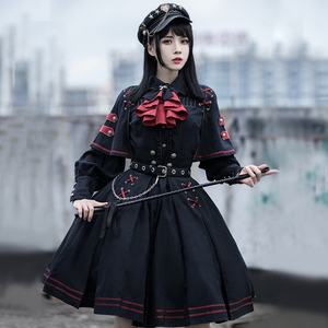 Vestidos de Lolita de Lujo, Estilo Gótico Vintage, para <span class=keywords><strong>Adolescentes</strong></span> y Mujeres, <span class=keywords><strong>Disfraces</strong></span> Negros para Fiestas, Cosplay, <span class=keywords><strong>Halloween</strong></span>, para Chicas - Product Image 5