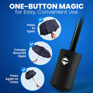 Petit <span class=keywords><strong>parapluie</strong></span> pliant compact de voyage coupe-vent portable pour la pluie pour hommes femmes adolescents - Product Image 5