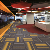 Soundproof Office Use Carpet and Rug High Quality PP Carpet with Bitumen Backing Commercial Home Carpet Tiles 50x50cm
