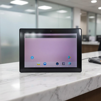 Kiosque interactif tactile capacitif en forme de L pour affichage numérique, 10,1'', 14'', 15,6'', avec fonction de retour d'information, compatible PoE et NFC en option