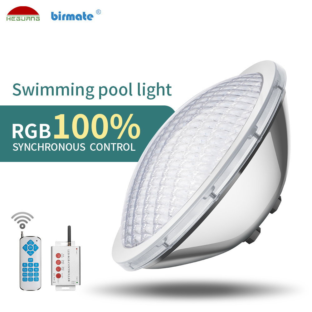 100%RGB Synchronous Control 316L Stainless Steel 18W Par56 Led Swimming Pool Lamp