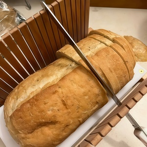 Trancheuse à pain <span class=keywords><strong>de</strong></span> qualité supérieure, idéale pour <span class=keywords><strong>le</strong></span> pain fait maison ou <span class=keywords><strong>le</strong></span> pain acheté en boulangerie, trancheuse à pain manuelle en bambou - Product Image 5