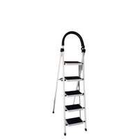 Nouvelle échelle en acier à 3-8 marches, style 2025, capacité de charge de 500 kg, échelle pliable portable moderne pour une utilisation en extérieur