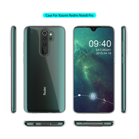 Coque en TPU pour Xiaomi Redmi Note 8 Pro, étui de téléphone Transparent Ultra mince et souple avec coque transparente