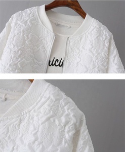 Solid Color Ladies Short Baseball <strong>Jacket</strong> 2023 New Korean Spring Casual <strong>White</strong> <strong>Jacket</strong> Top Female Cardigan Zipper <strong>Jackets</strong> Fashion - Product Image 6