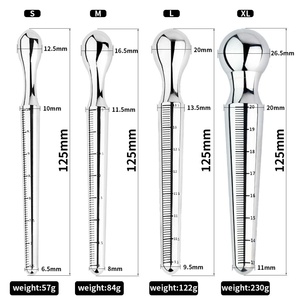 FRRK Masajeador de Próstata de Acero Inoxidable con Bolas y Gránulos, Columna de Acero, Doble Cabeza, Multifunción - Product Image 2