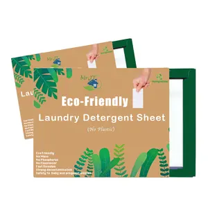 Tira Biodegradable de detergente para ropa, ropa de lavado personalizado, respetuoso con el medio ambiente, entrega rápida