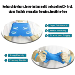 Compresa de Gel Frío y Caliente Reutilizable Personalizada, para el <span class=keywords><strong>Tratamiento</strong></span> de la <span class=keywords><strong>Migraña</strong></span>, Alivio del Estrés y Refrigeración - Product Image 3