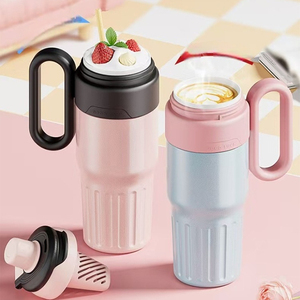 2026 <b>Large</b> Insulated Tumbler Cup 316 Stainless Steel Straw Water Bottle Hot Cold Retention Female Car Outdoor Drink Tumbler - Product Image 5