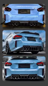 أزياء السباق ICOOH من ألياف الكربون ألياف الجسم التنورة الجانبية المناسبة ل BMW M2 G87