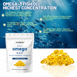 Capsules d'huile de poisson triple oméga <span class=keywords><strong>3</strong></span>-<span class=keywords><strong>6</strong></span>-<span class=keywords><strong>9</strong></span> certifiées GMP CGMP de qualité supérieure pour la santé du cœur, du cerveau et des articulations Oméga <span class=keywords><strong>3</strong></span> <span class=keywords><strong>6</strong></span> <span class=keywords><strong>9</strong></span> Gel mou - Product Image 4