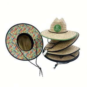 Sombrero de Paja para Playa, con Logotipo Personalizado, Venta al por Mayor, Sombreros de Verano para Hombre, Pesca, Senderismo, Sombrero Panamá - Product Image 4
