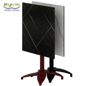 Tables pliantes carrées modernes en bois HPL stratifié pour extérieur, idéales pour cuisine, restaurant, café – Offre spéciale - Product Image 1