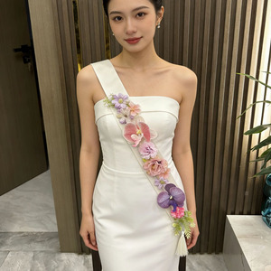 Couronne de fleurs artificielles personnalisable DIY pour la remise des diplômes, ensemble de colliers floraux pour la saison des diplômes, fleurs pour la décoration de mariage - Product Image 6