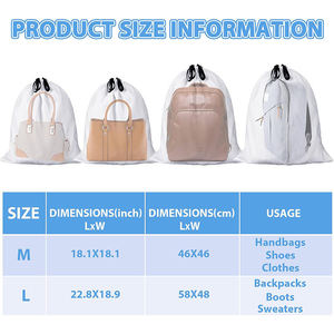 Custom Printed Logo <b>Canvas</b> Cotton Muslin Shoe <b>Bag</b> Gift String <b>Drawstring</b> <b>Bag</b> Packaging Dust <b>Bags</b> for Handbags - Product Image 2