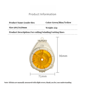 Boîte de rangement portable pour ligne de pêche anti-retour avec coupe-ligne intégré pour ligne de pêche à la <span class=keywords><strong>leurre</strong></span> et tippet - Product Image 6