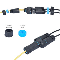 Konektor RJ45 Tipe-Y Tahan Air IP68 Terbaru 2026 M23 2-in-1 keluar RJ45 Splitter CAT6 STP RJ45 Coupler