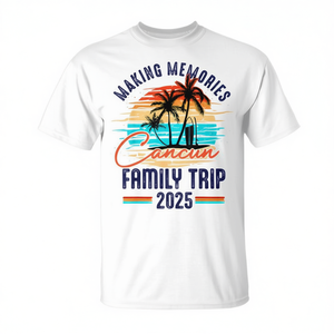 T-shirt de groupe assorti pour les vacances en famille à Cancun, été 2025 - Product Image 2