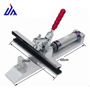 Высокоточный двойной Алюминиевый зажим трафаретная печать/трафаретная сетка растягивающая машина с пневматическим устройством