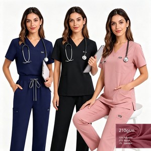 Uniformes Médicos Resistentes 42384, Bata Profesional Económica Fucsia Marrón <span class=keywords><strong>en</strong></span> <span class=keywords><strong>Oferta</strong></span>, Bata Quirúrgica Lavable Moderna Talla M - Product Image 1