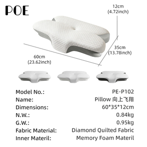 Oreiller <span class=keywords><strong>cervical</strong></span> ergonomique moderne et personnalisable pour soulager la douleur et favoriser le confort du sommeil avec mousse à mémoire de forme - Product Image 5