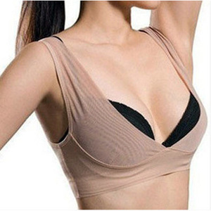 Sujetador Moldeador y Levantador de Senos Sin Costuras, Color Piel Oscura, Nailon Fino, Sin Broches, Estilo Boda, Ropa Interior de Soporte - Product Image 1