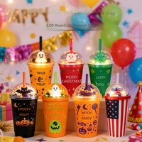 Gobelet lumineux en plastique LED de 24 oz, gobelets lumineux pour fête, gobelet magique pour Halloween, Noël