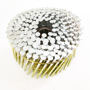 Clavos en Espiral Pintados <span class=keywords><strong>de</strong></span> <span class=keywords><strong>Amarillo</strong></span>, Clavos en Espiral con Anillo Plano, Clavos en Espiral con Vástago Recubierto, Clavos en Espiral para Paletas - Product Image 2