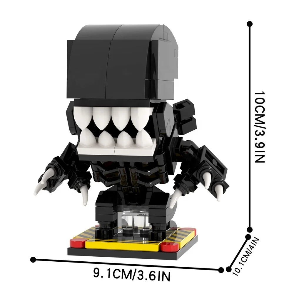153pcs MOC7199 Alien Square Head Bricks - Sci-Fi Toys