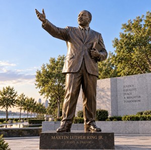 Estatuas de Figuras Humanas de Bronce Grandes Personalizadas, Escultura de Bronce Fundido a Tamaño Real de Martin <span class=keywords><strong>Luther</strong></span> King - Product Image 4
