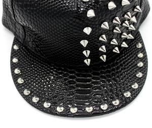 <span class=keywords><strong>Gorras</strong></span> <span class=keywords><strong>de</strong></span> Béisbol Ajustables <span class=keywords><strong>de</strong></span> Cuero Sintético con Remaches Metálicos Estilo Punk, <span class=keywords><strong>Gorras</strong></span> <span class=keywords><strong>de</strong></span> Hip Hop y <span class=keywords><strong>Rap</strong></span>, Gorra Trucker <span class=keywords><strong>de</strong></span> PU para Fiestas Rave - Product Image 5