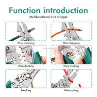 Pinces Multifonctions en Acier Inoxydable Type Pince à Sertir Coupe-Câble Dénudeur de Fils pour Électricien, Logo Personnalisable, Vente en Gros