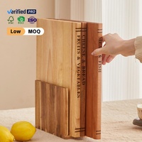 Ensemble de planches à découper en forme de livre, best-seller, avec support, en bois d'acacia, planche à découper pour fromage, cadeau pour la cuisine