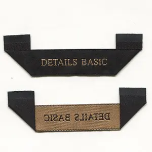 Woven Labels Smooth Garment Labels Washable for Clothing Custom Brand Name Your Own Logo Main Woven Clothing Neck Label Cloth