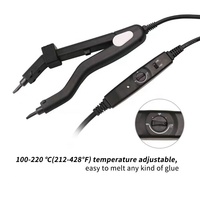 Machine à extensions de cheveux multifonctionnelle à température réglable, mini-appareil de fusion de kératine, connecteur pour extensions de cheveux
