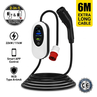 Chargeur EV portable Type 2, équipement de charge pour véhicules électriques, chargeur de véhicule électrique, fournisseur direct d'usine OEM ODM