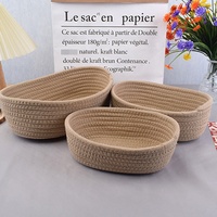 Prix de gros Écologique Nice New Corde Corde Corn Husk Panier de rangement Supports de rangement Boîtes Blanchisserie Seagrass Basket Corde Paniers