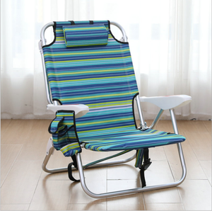 Chaise de plage extérieure pliante Portable chaise longue pour intérieur extérieur jardin Camping plage <span class=keywords><strong>chaises</strong></span> pliables <span class=keywords><strong>4</strong></span> positions - Product Image 3