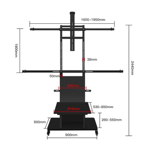 Niente proiettore metallo piano Tv Stand regolazione altezza proiettore accessori schermo per proiettore TV schermo proiettore - Product Image 3