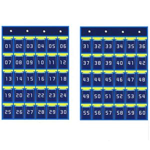 Organizador de Bolsillo para Teléfonos Celulares Oxford Personalizado de Fábrica para el Aula, con 54 Bolsillos - Product Image 2