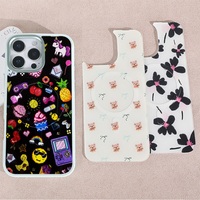Coque de téléphone à panneau arrière magnétique remplaçable pour Iphone17/17pro/17promax/17air avec le fruit à motif coloré de dorure