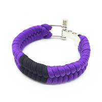 Vente directe d'usine Jiu Jitsu brésilien Ceinture bleue Rang Paracord Bracelet