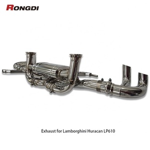 Échappement Catback en acier inoxydable 304 avec soupape à vide pour Lamborghini Huracan LP610/LP580 5.2L V10 Performance Muffler - Product Image 5