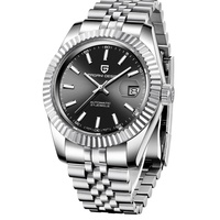 Montre-bracelet automatique analogique antique en acier inoxydable pour homme, Miyota 8215, modèle 1645