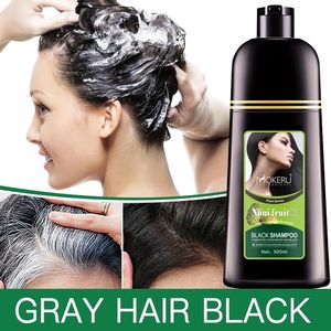 Shampooing Colorant Liquide Bio aux Herbes, <span class=keywords><strong>Sans</strong></span> Ammoniaque, Couvre les <span class=keywords><strong>Cheveux</strong></span> <span class=keywords><strong>Blancs</strong></span> en Profondeur, Noir Permanent, Vente en Gros - Product Image 5