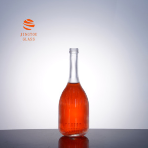 Botella de Vidrio de 375 Mililitros con Patrón Vertical, Botella de Vidrio de Pequeña Capacidad, Adecuada para Envasar <span class=keywords><strong>Vino</strong></span> de Frutas y Ginebra - Product Image 3