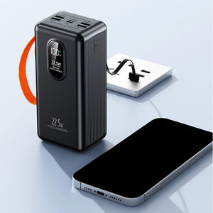 Banco de energía portátil de 30000mAh Carga rápida PD22.5W Estación de energía Pantalla LED Cables incorporados <span class=keywords><strong>Powerbank</strong></span> para teléfono - Product Image 3