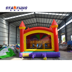 Château plein d'entrain de videur gonflable coloré de maison de rebond de PVC de qualité commerciale pour des locations d'amusement de château sautant extérieur - Product Image 5
