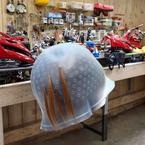 Sombreros Resaltadores de silicona duraderos para hombres del fabricante, herramientas multiusos para teñido de cabello de salón con agujas resaltadoras - Product Image 3